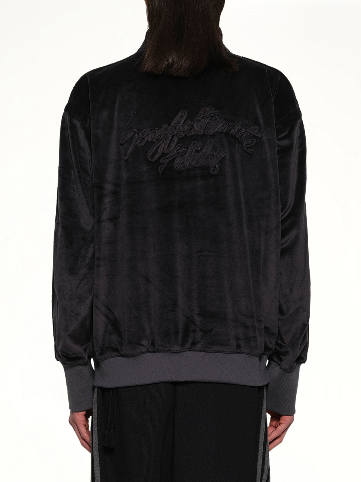 Velvet Tracktop in Black