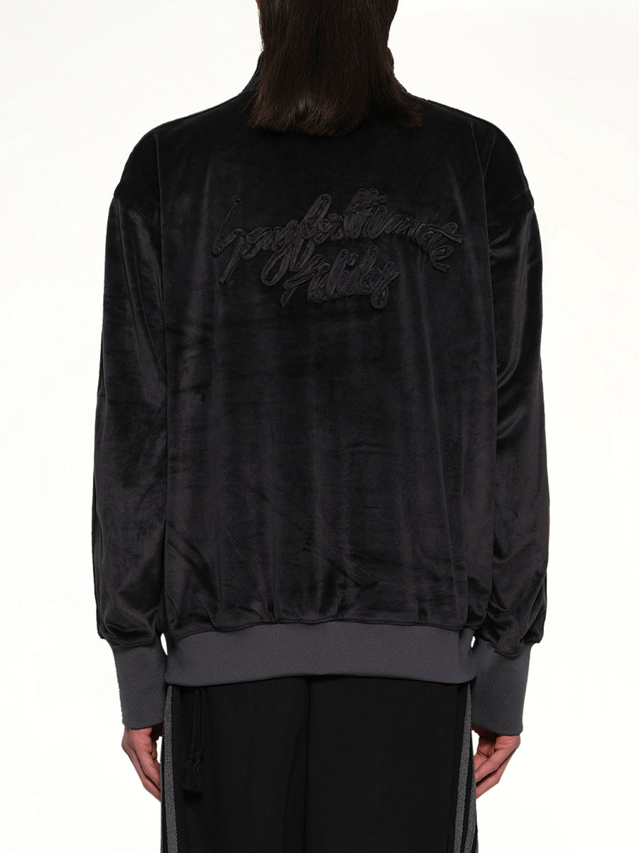 Velvet Tracktop in Black