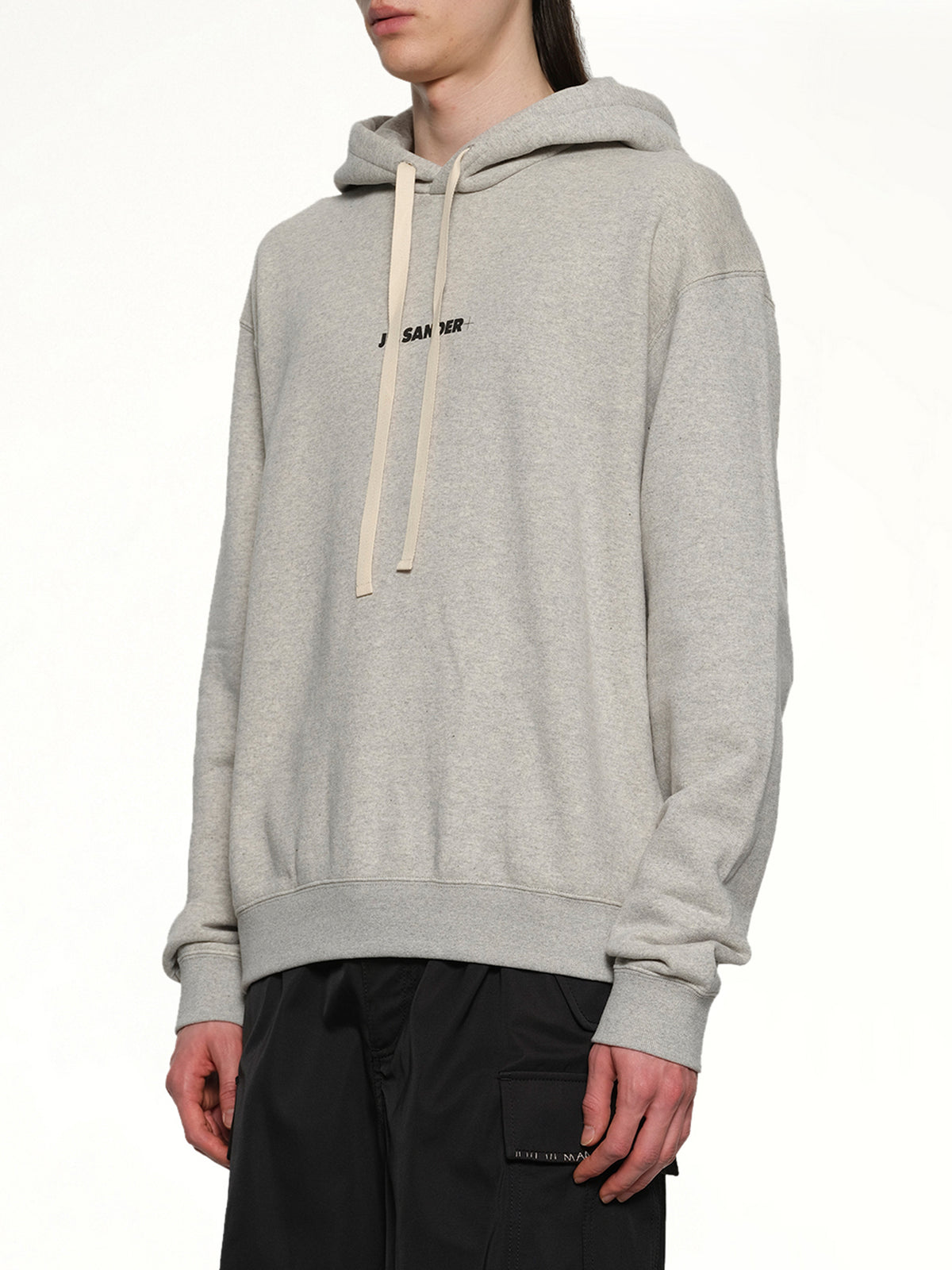 Plus Compact Terry Hoodie in Powder Green
