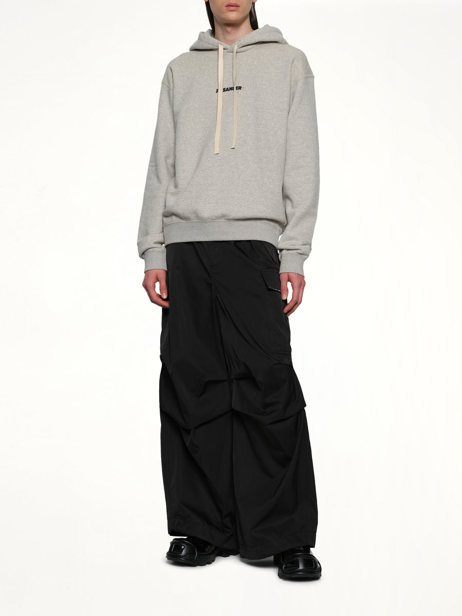 Plus Compact Terry Hoodie in Powder Green