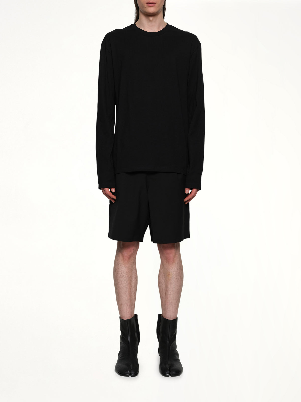 Long Sleeve Logo T-Shirt in Black