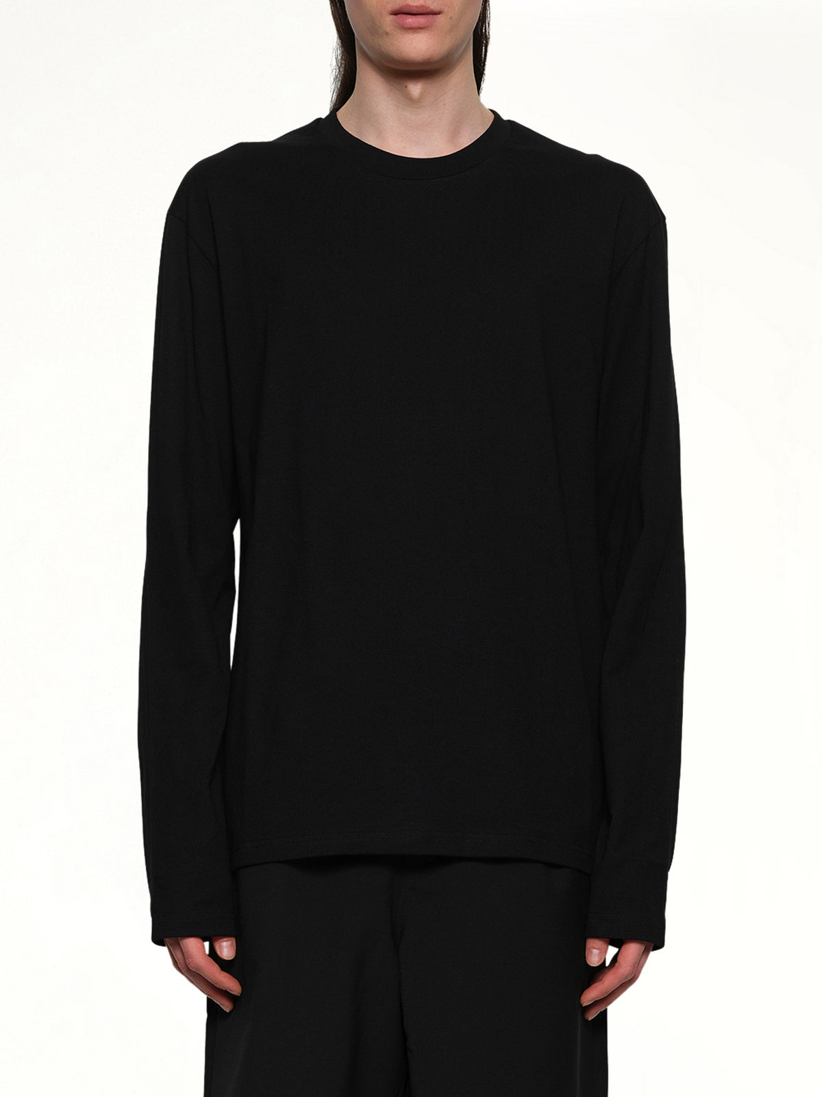 Long Sleeve Logo T-Shirt in Black