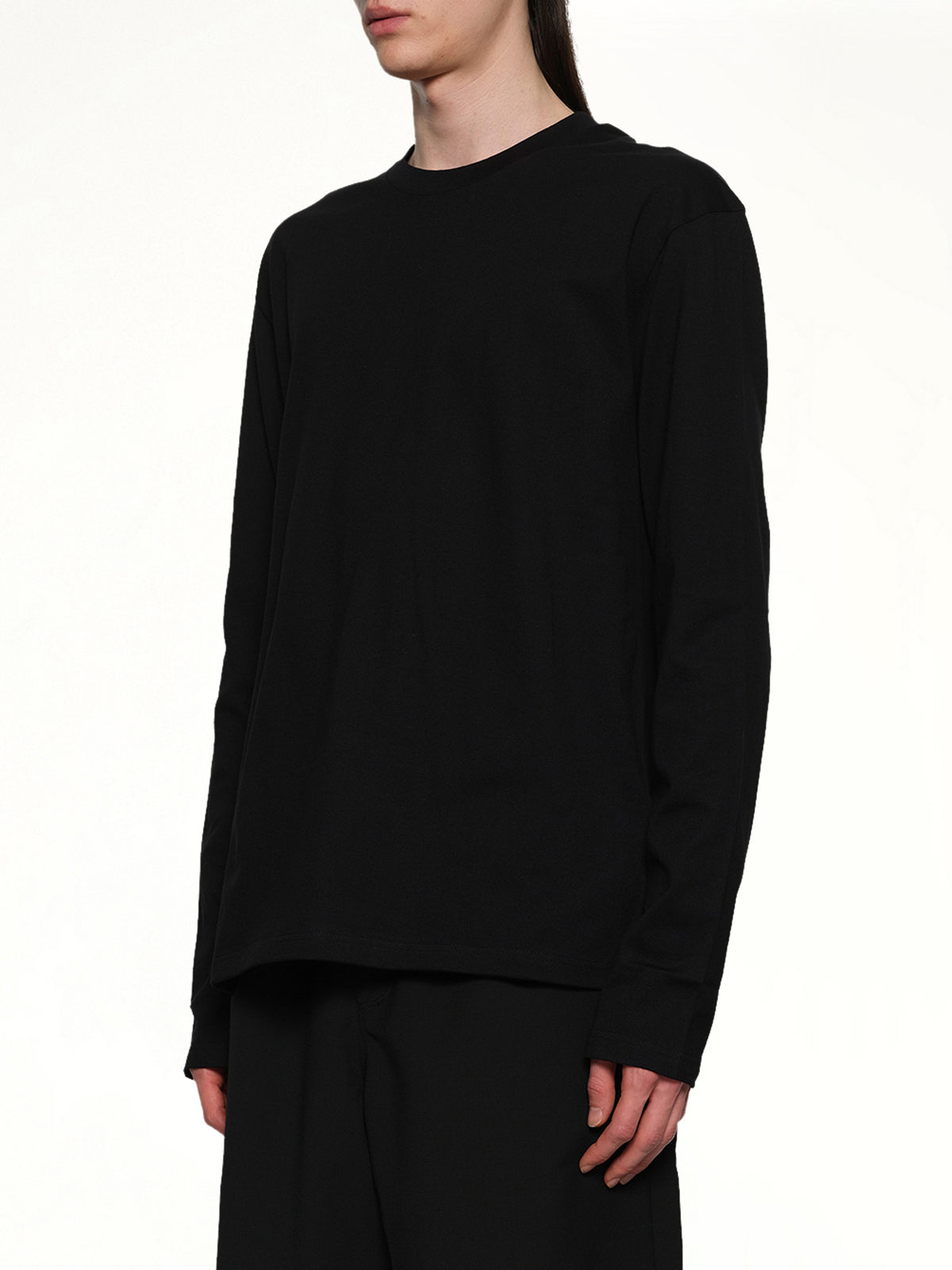 Long Sleeve Logo T-Shirt in Black