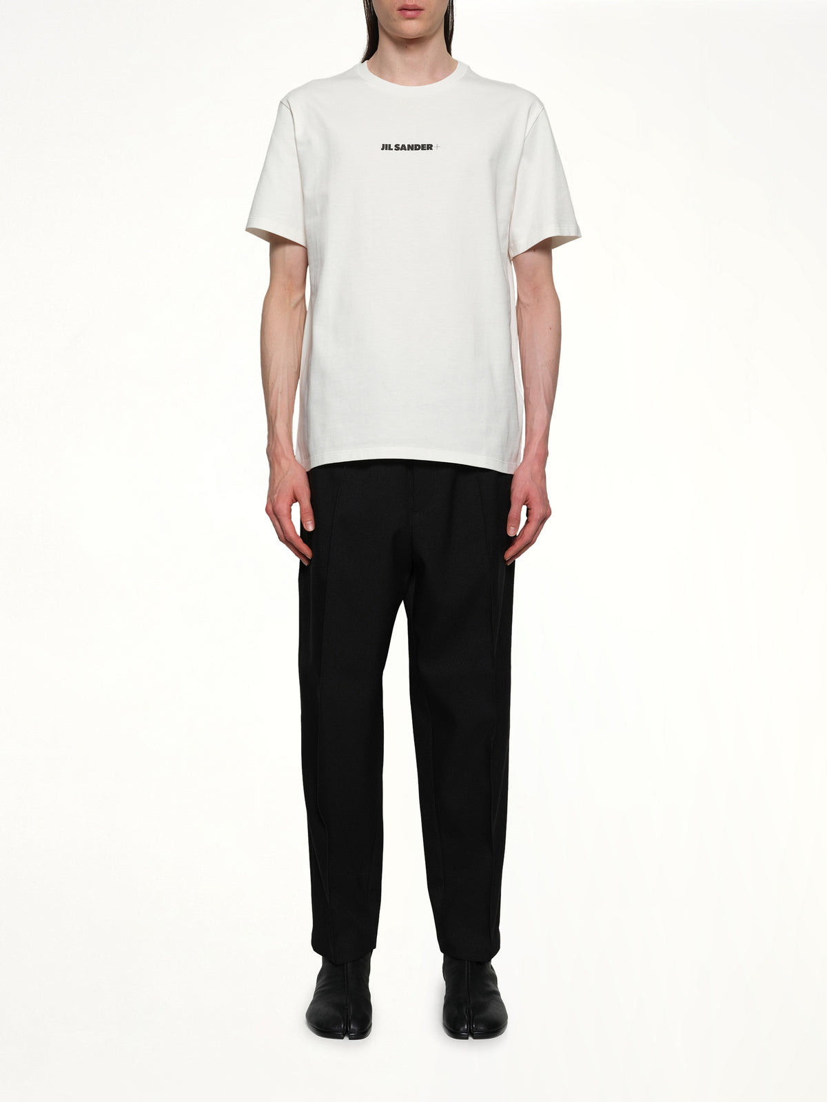 Plus Logo T-Shirt in Porcelain