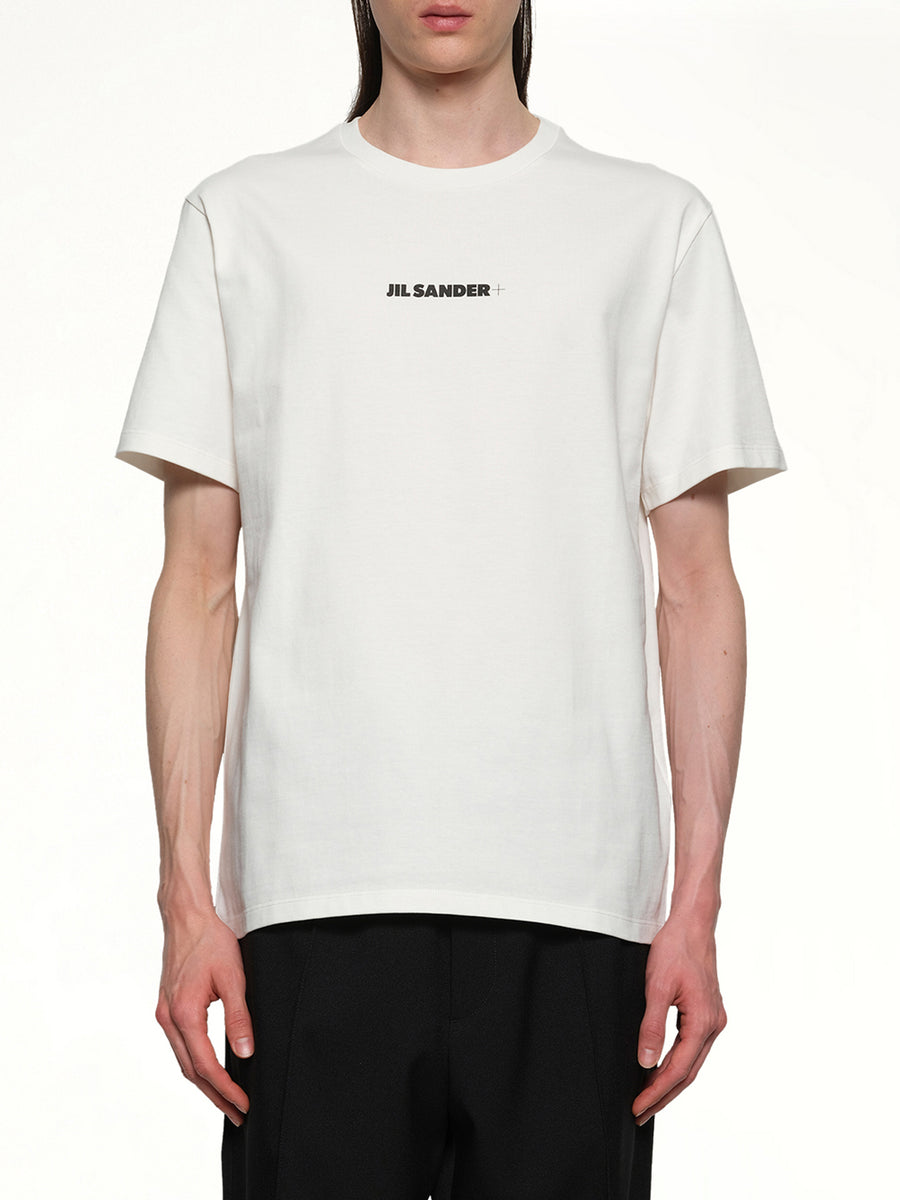 Plus Logo T-Shirt in Porcelain