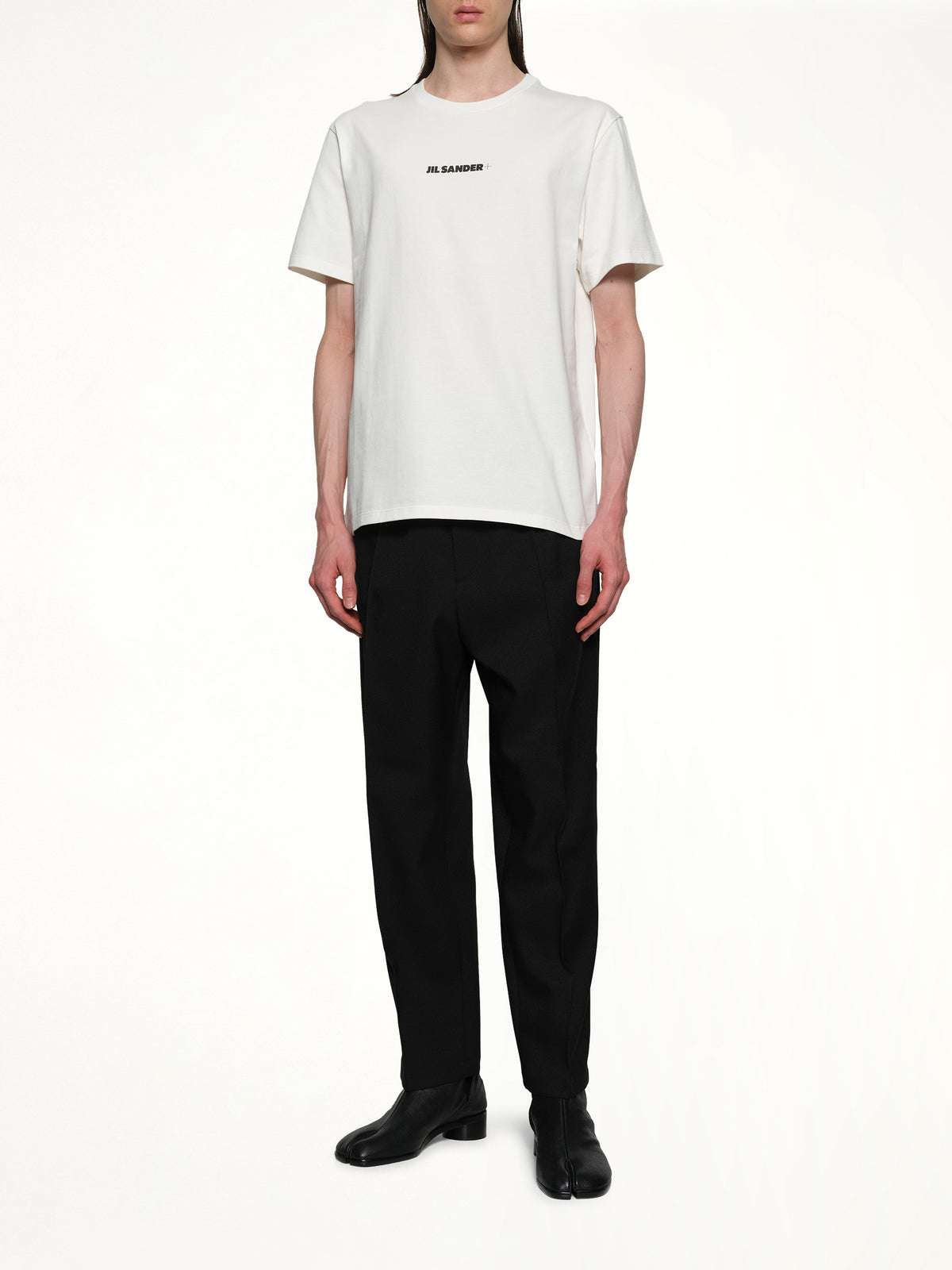 Plus Logo T-Shirt in Porcelain