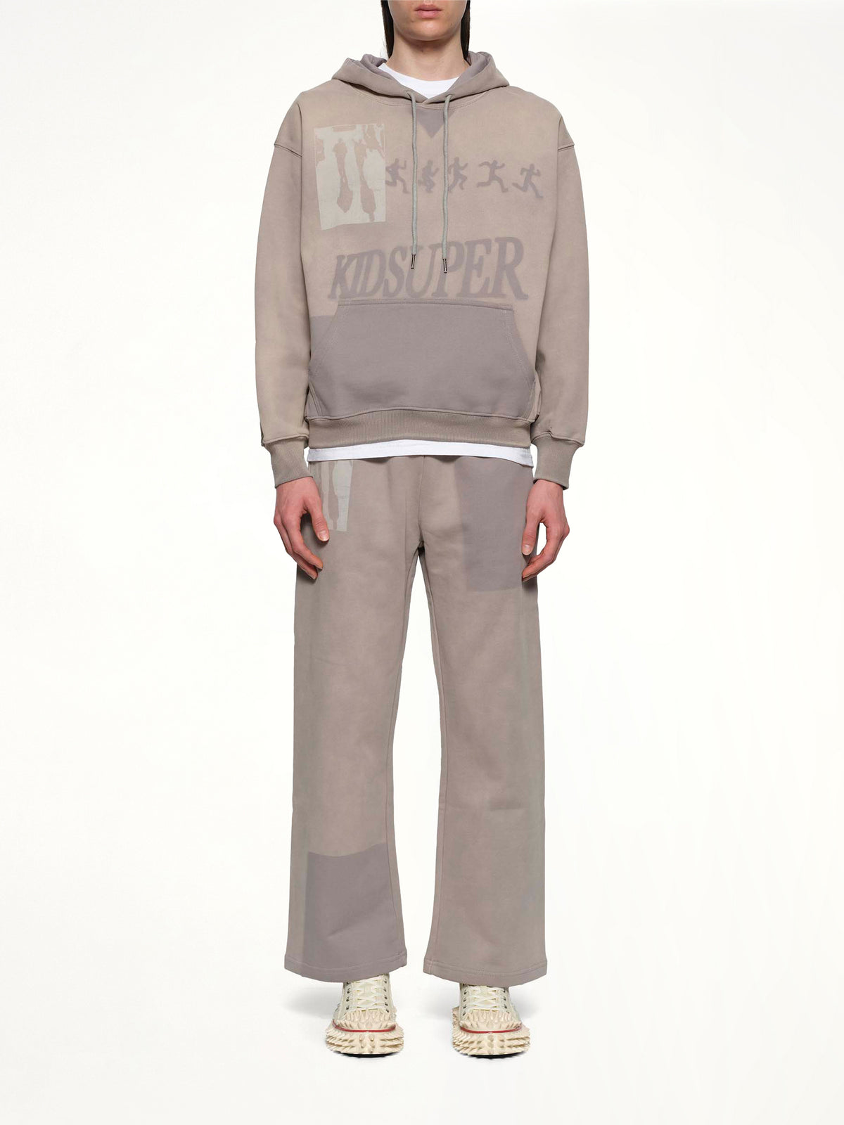 Sun Faded Hoodie in Grey