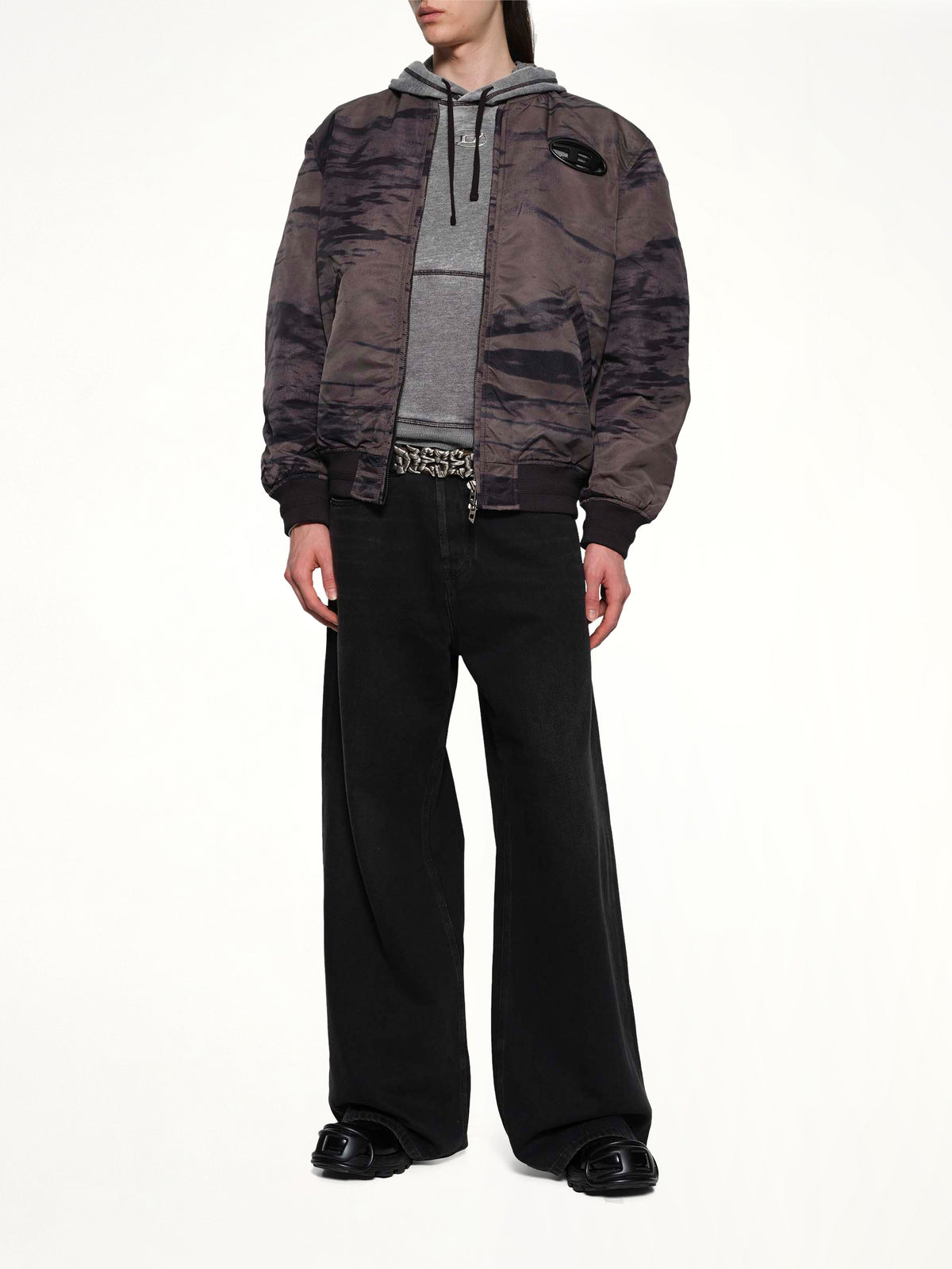 J-KEPES-DLBZ Jacket in Black/Dark Grey