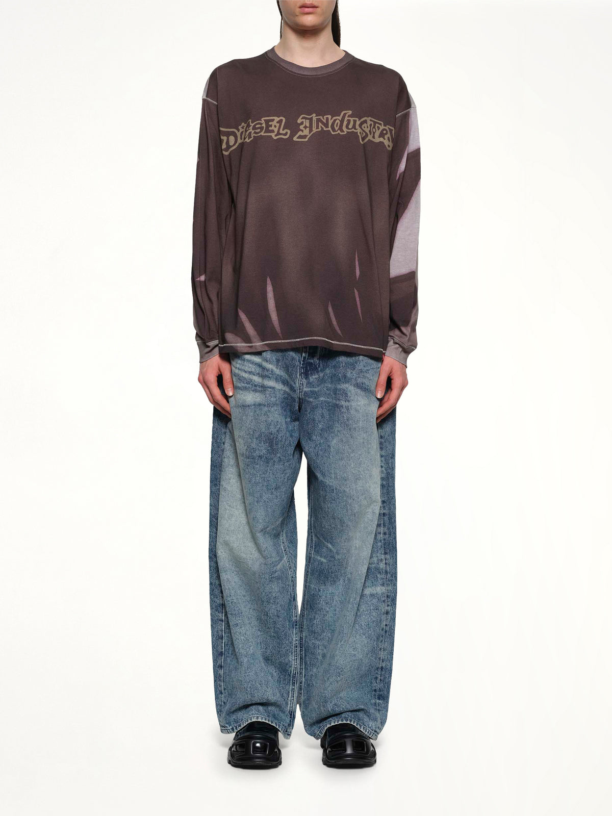 T-BOXT-LS-SHOW Sweatshirt in Grey/Multicolour