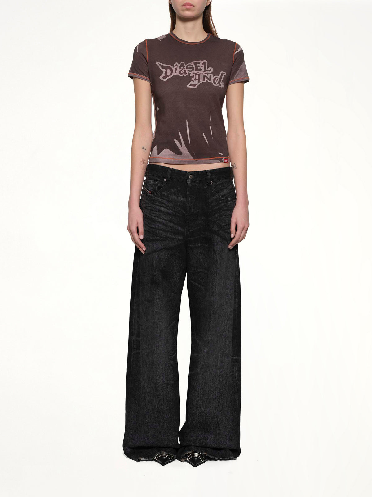 1996 D-SIRE-FSH1 Wide Jeans in Black