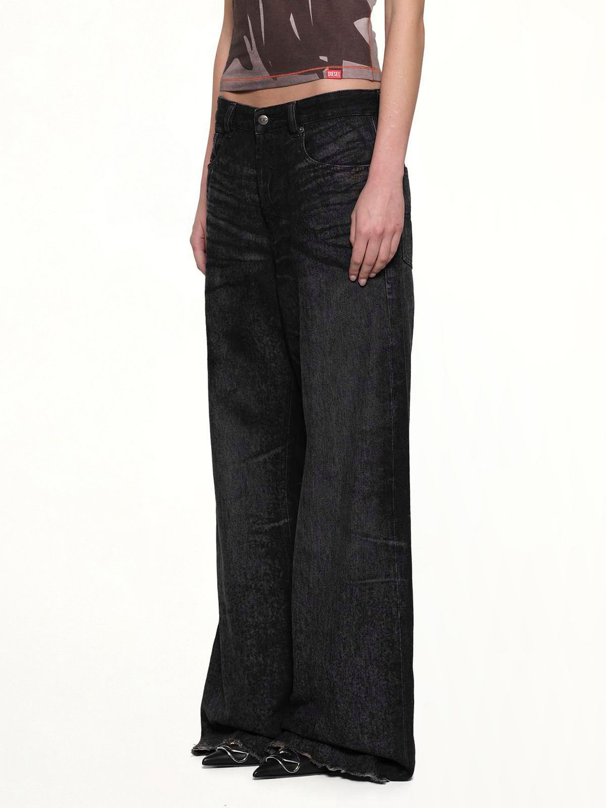 1996 D-SIRE-FSH1 Wide Jeans in Black