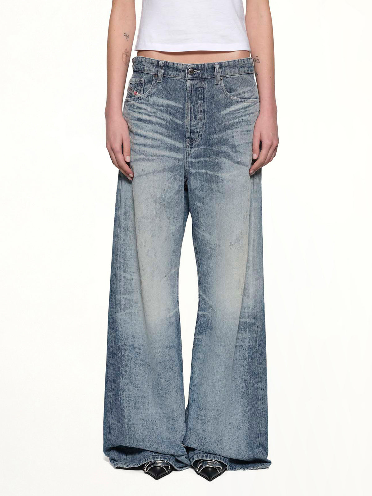 1996 D-SIRE-FSH Wide Jeans in Blue