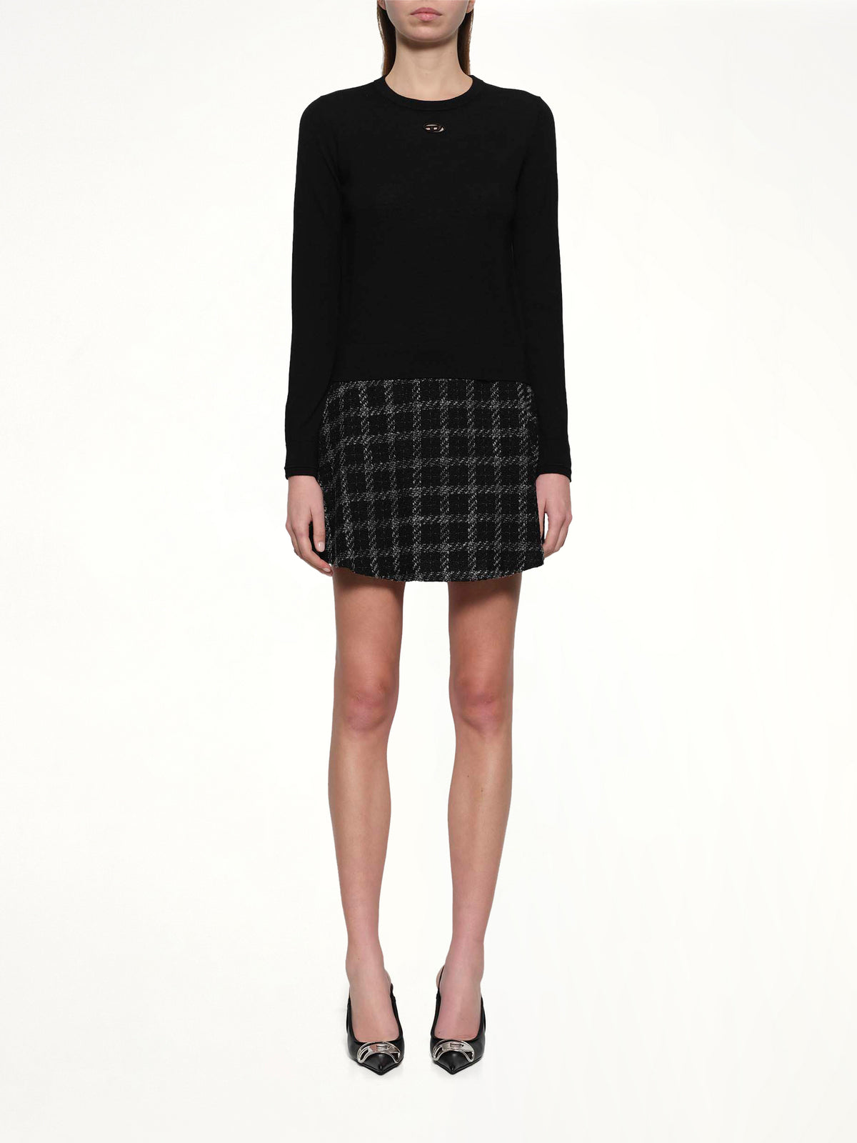 M-ALINESA Knit Sweater in Black