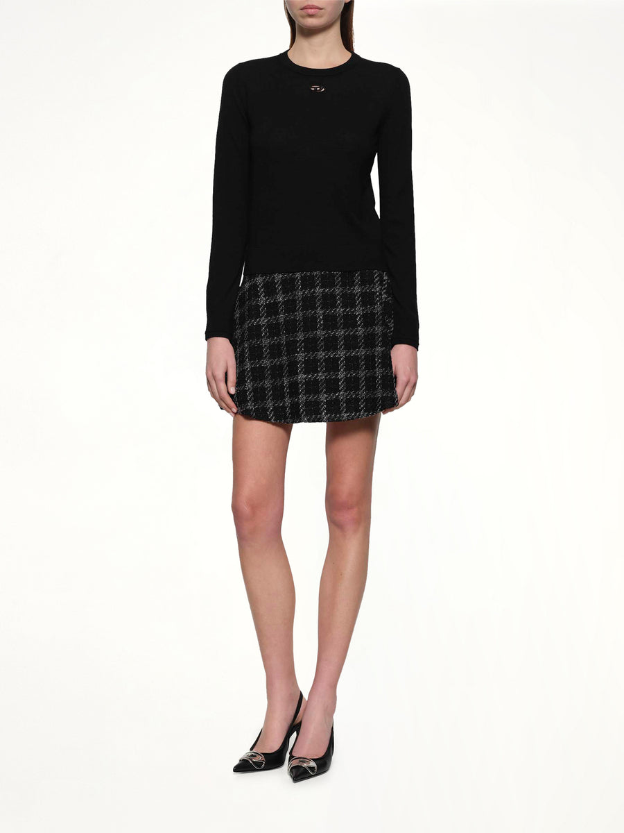 M-ALINESA Knit Sweater in Black