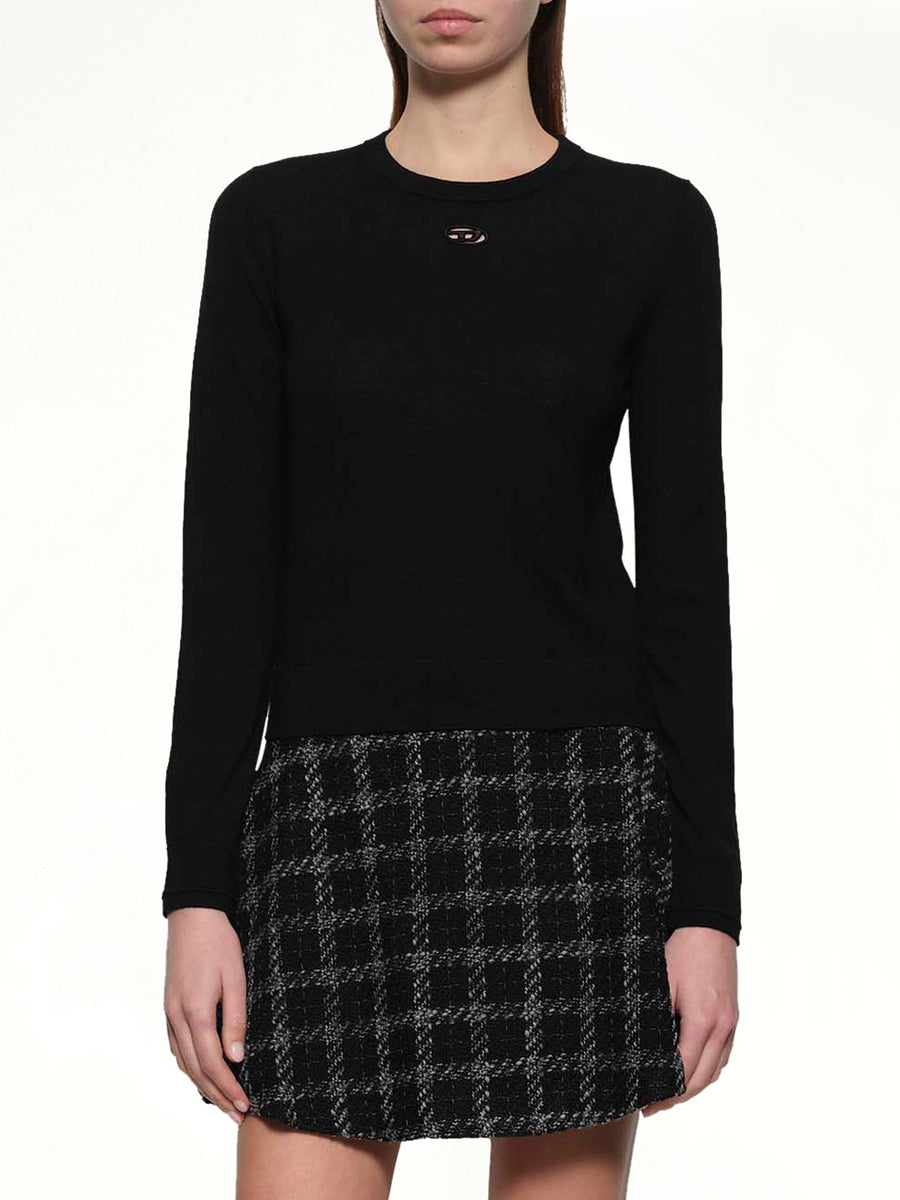 M-ALINESA Knit Sweater in Black
