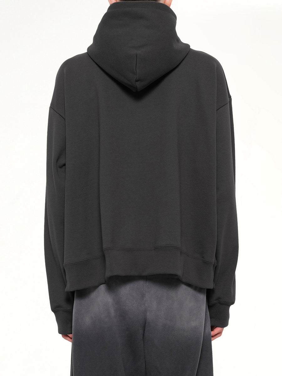 Instrumental Heavy Weight Zip Hoodie in Dark Gray