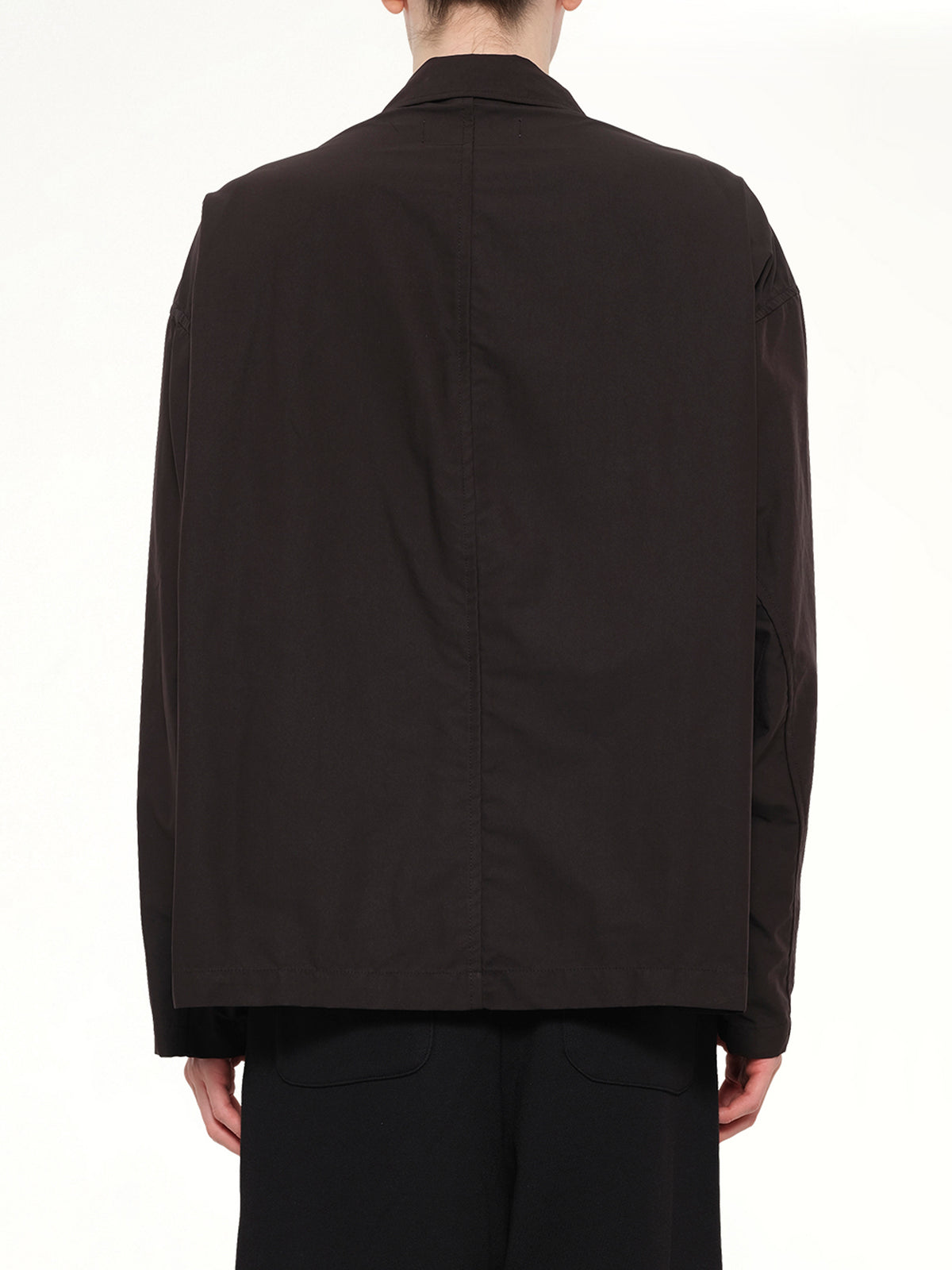 Instrumental Back Twill Zip Blouson in Black