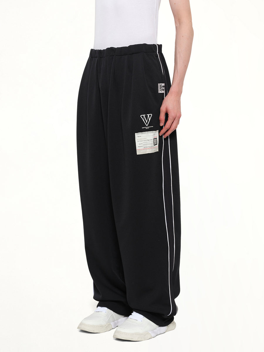 Amateur Sewn Track Pants in Black