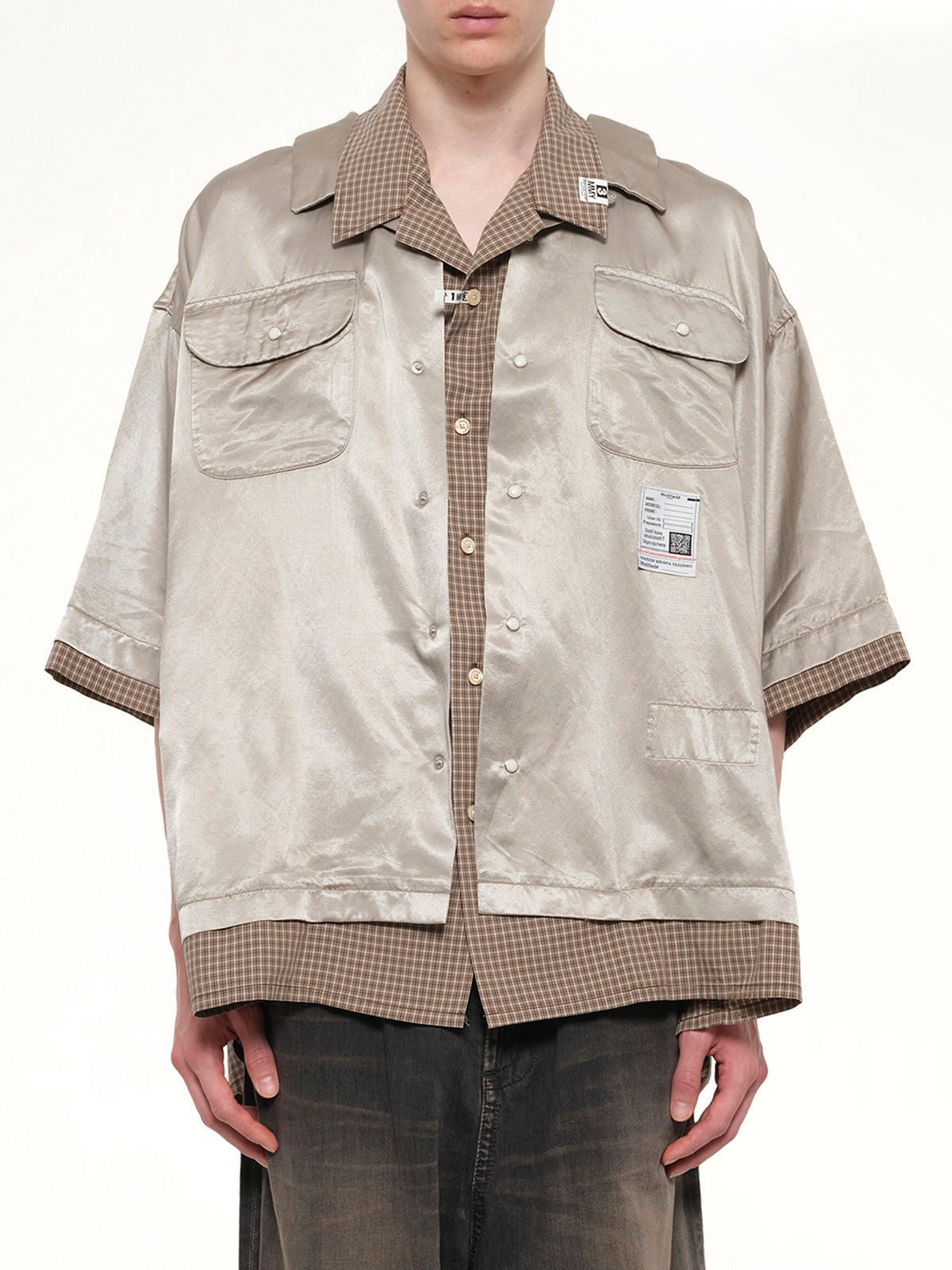 W-Layered H/S Shirts in Beige