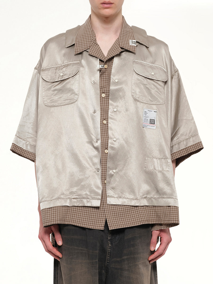 W-Layered H/S Shirts in Beige