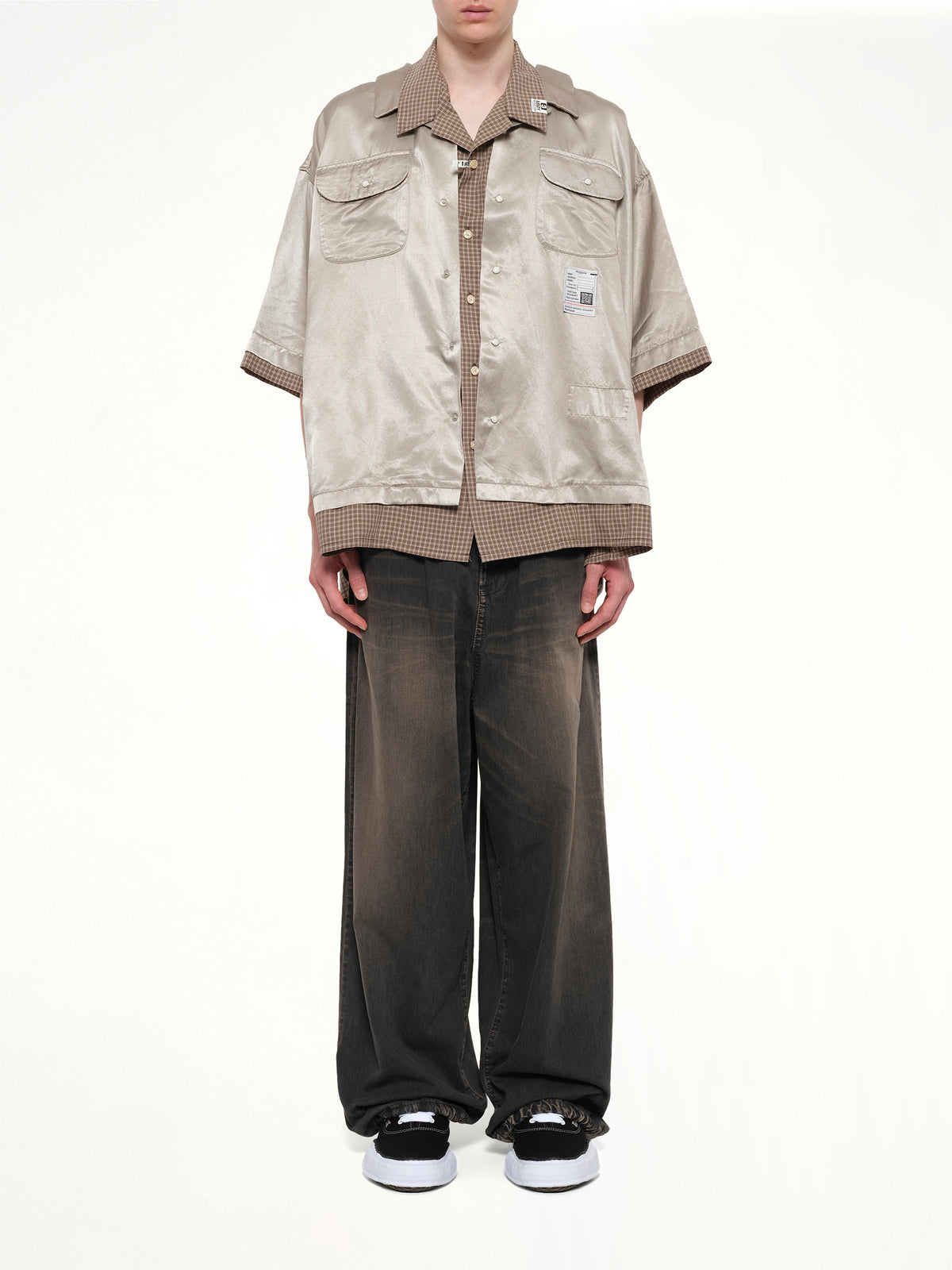 W-Layered H/S Shirts in Beige