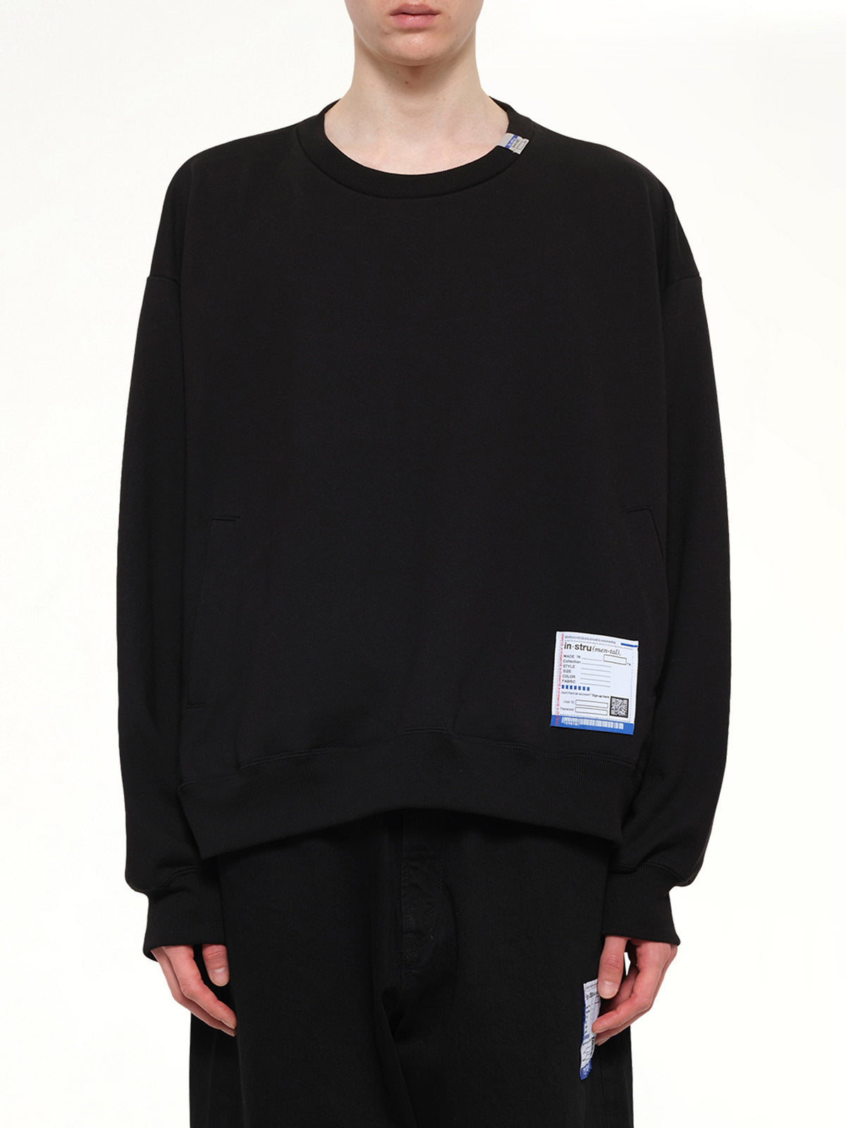 Instrumental Heavy Weight French Terry Sweatshirt in Black