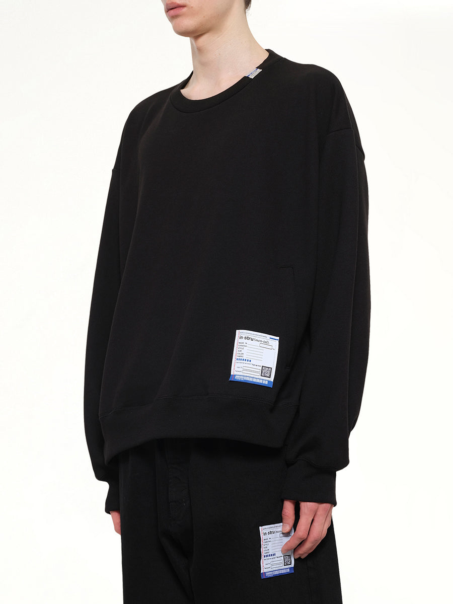 Instrumental Heavy Weight French Terry Sweatshirt in Black