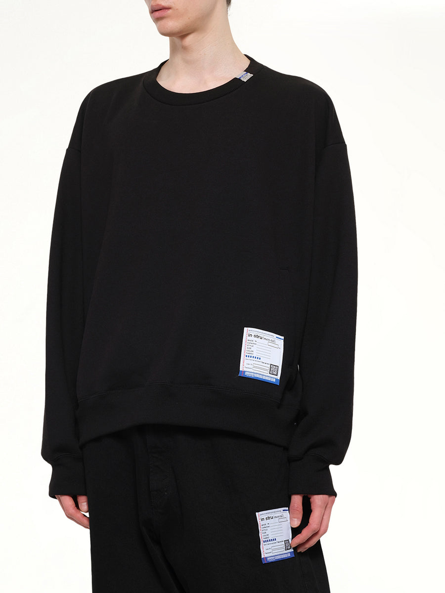 Instrumental Heavy Weight French Terry Sweatshirt in Black
