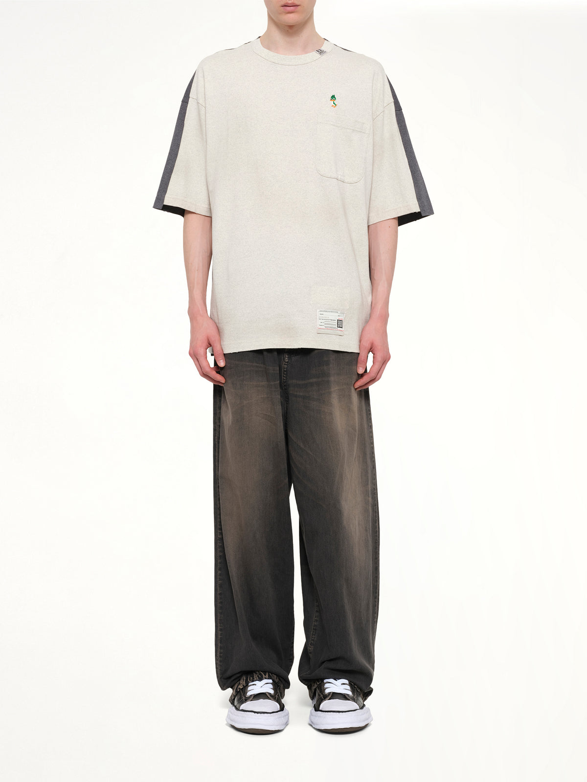 Combined T-Shirt in White