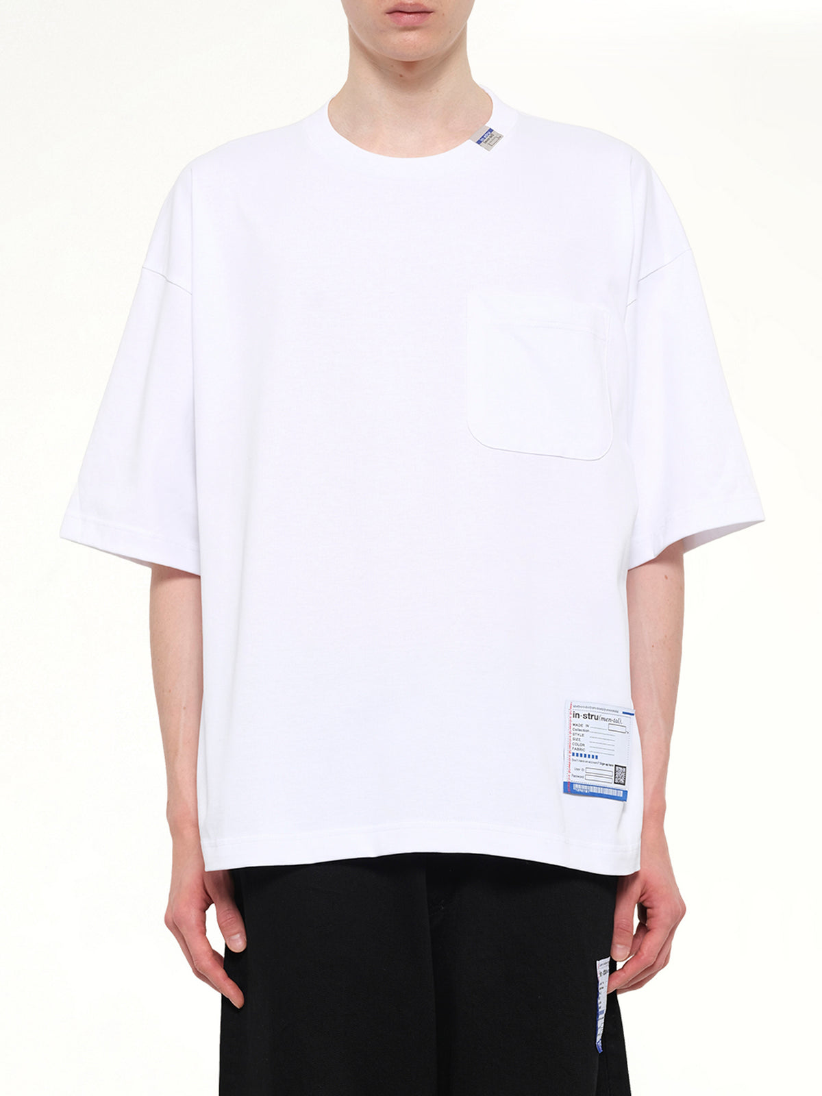 Instrumental Heavy Weight Pocket T-Shirt in White