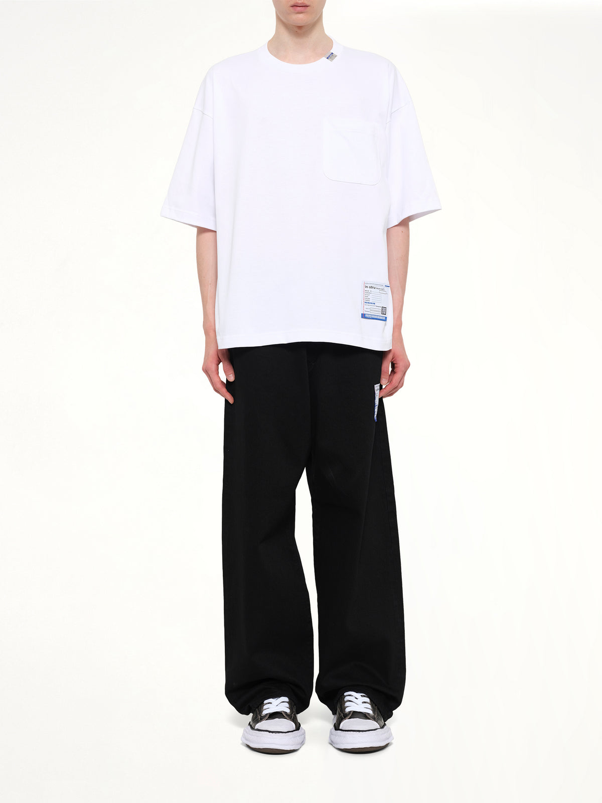 Instrumental Heavy Weight Pocket T-Shirt in White