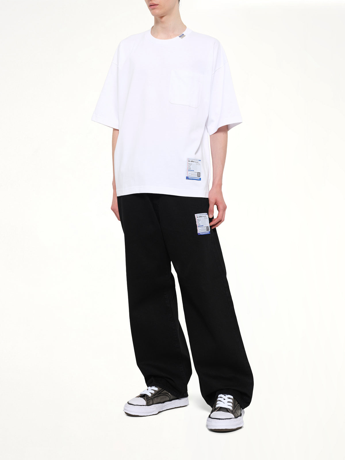 Instrumental Heavy Weight Pocket T-Shirt in White