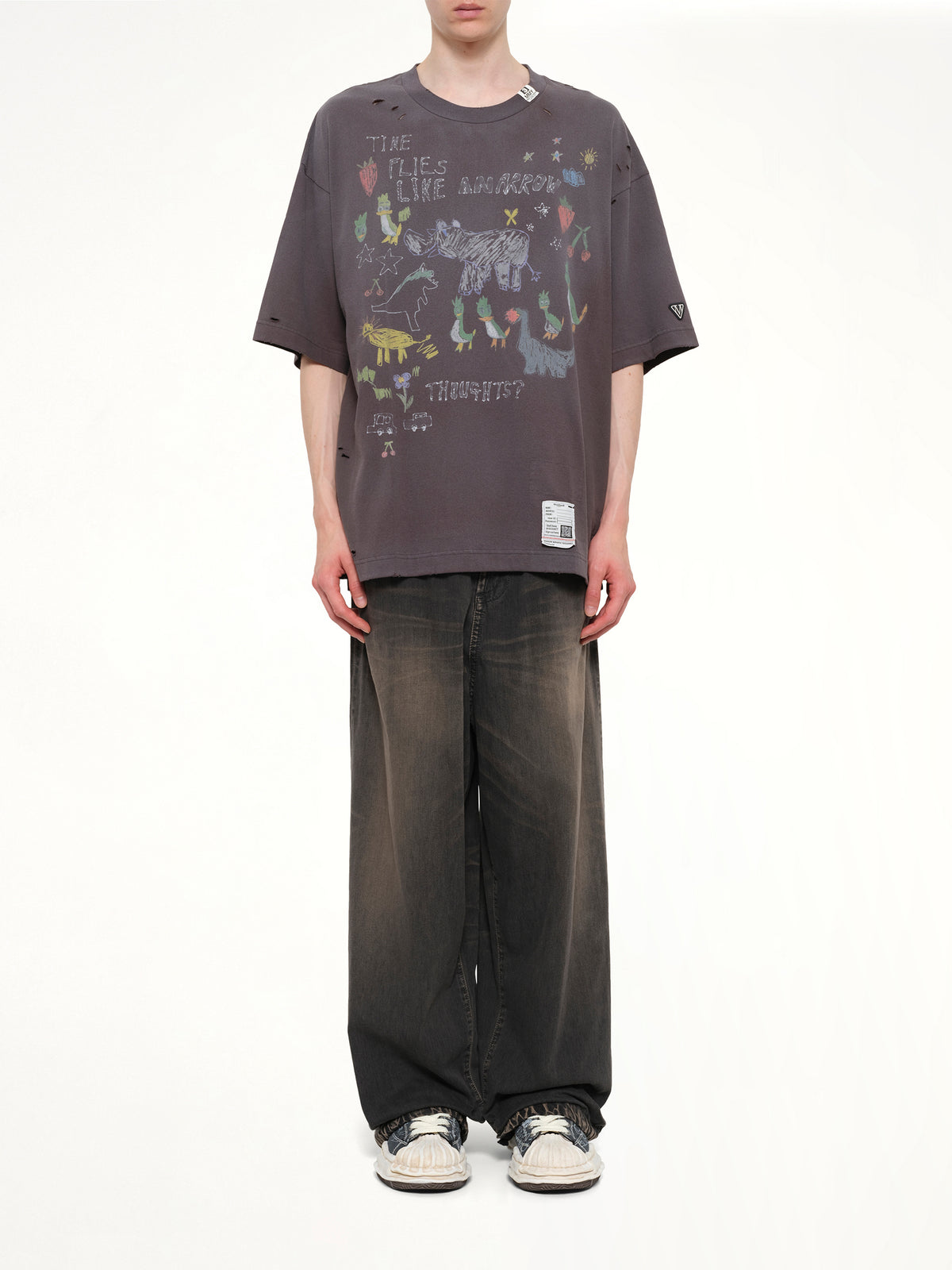 Kids Doodle T-Shirt in Black