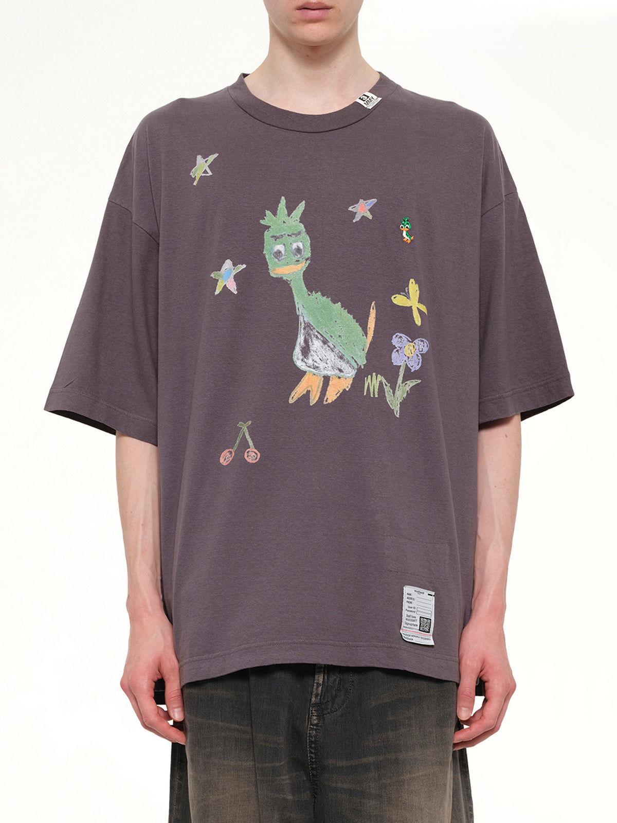 Leon Kids Doodle T-Shirt in Black