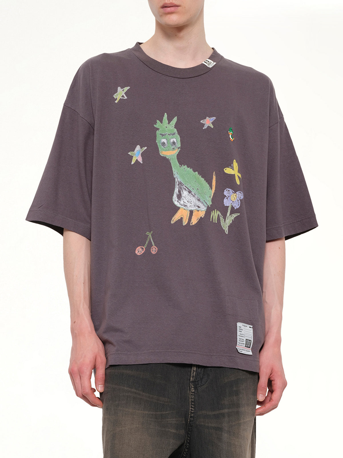 Leon Kids Doodle T-Shirt in Black