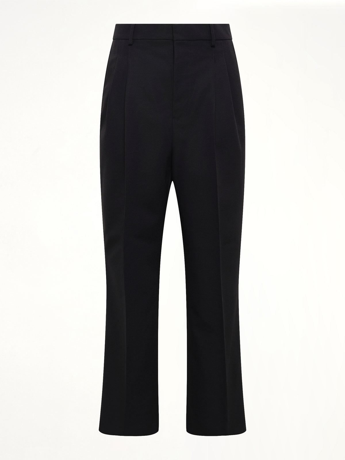 Low Waist Wide Trouser in Black