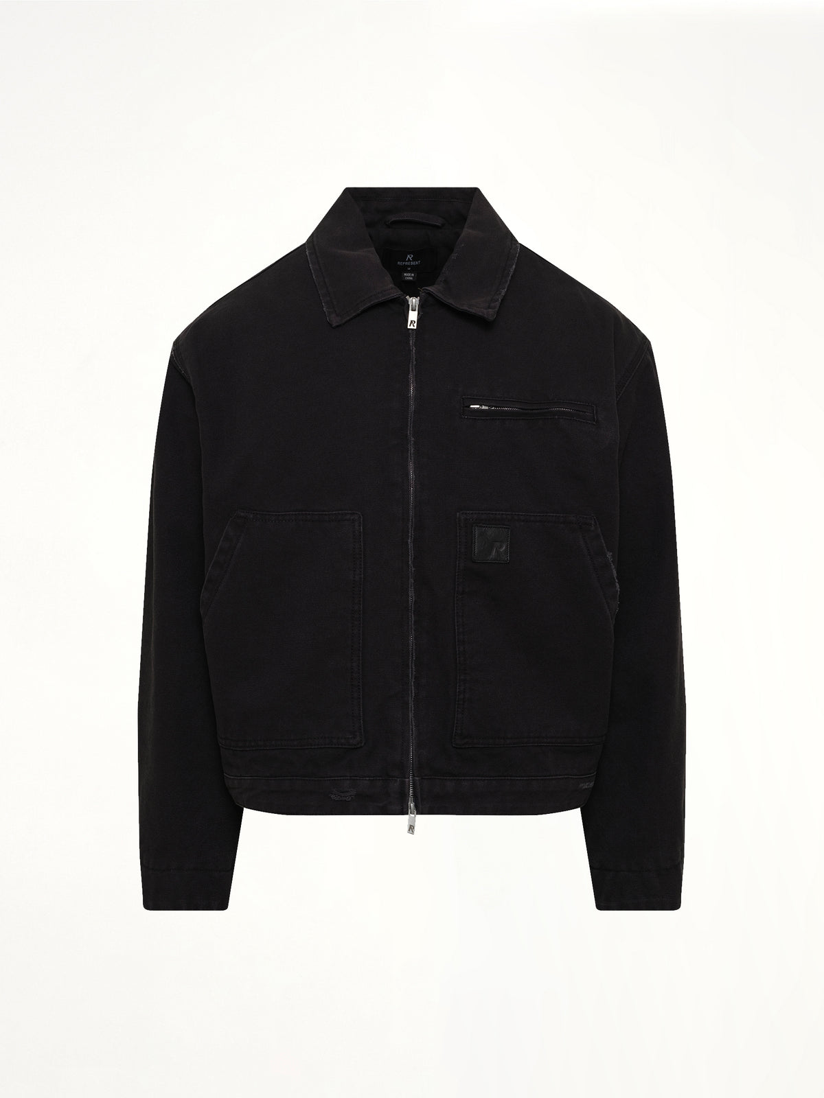 Worker Jacket in Washed Black