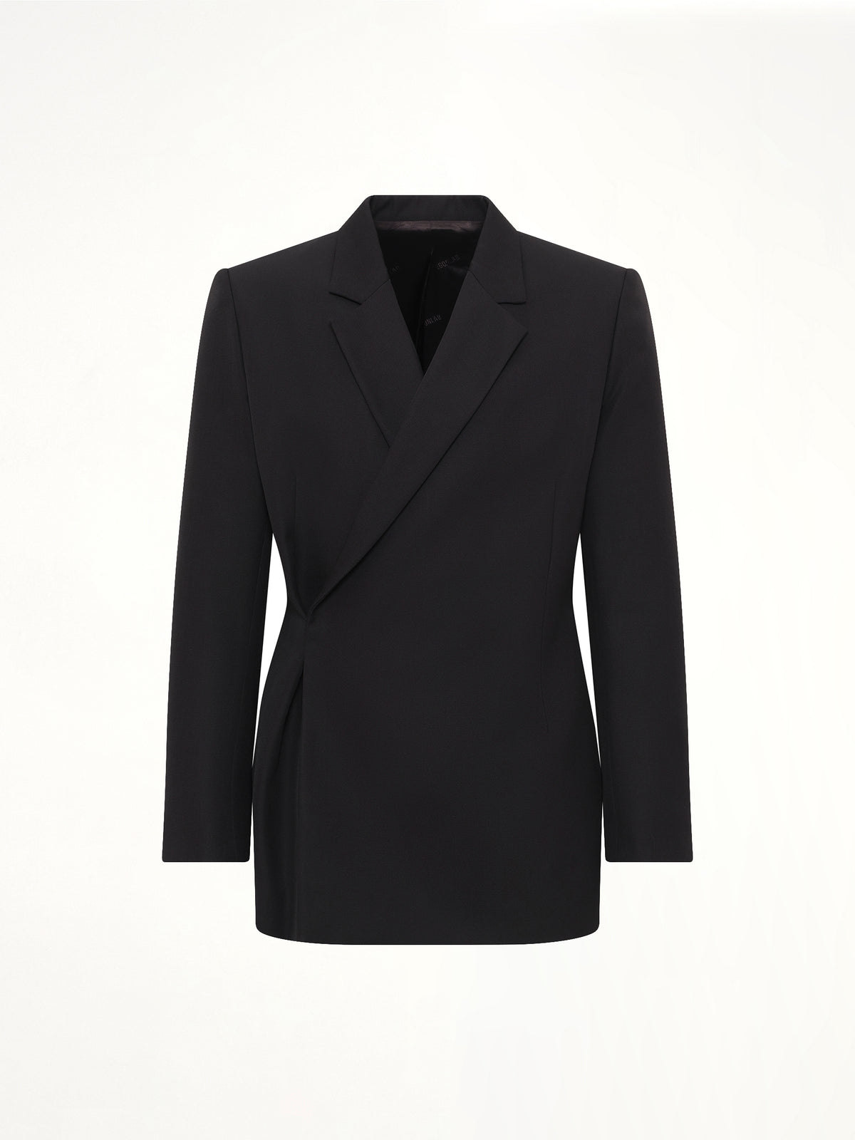 Egonic Double Breasted Jacket in Black