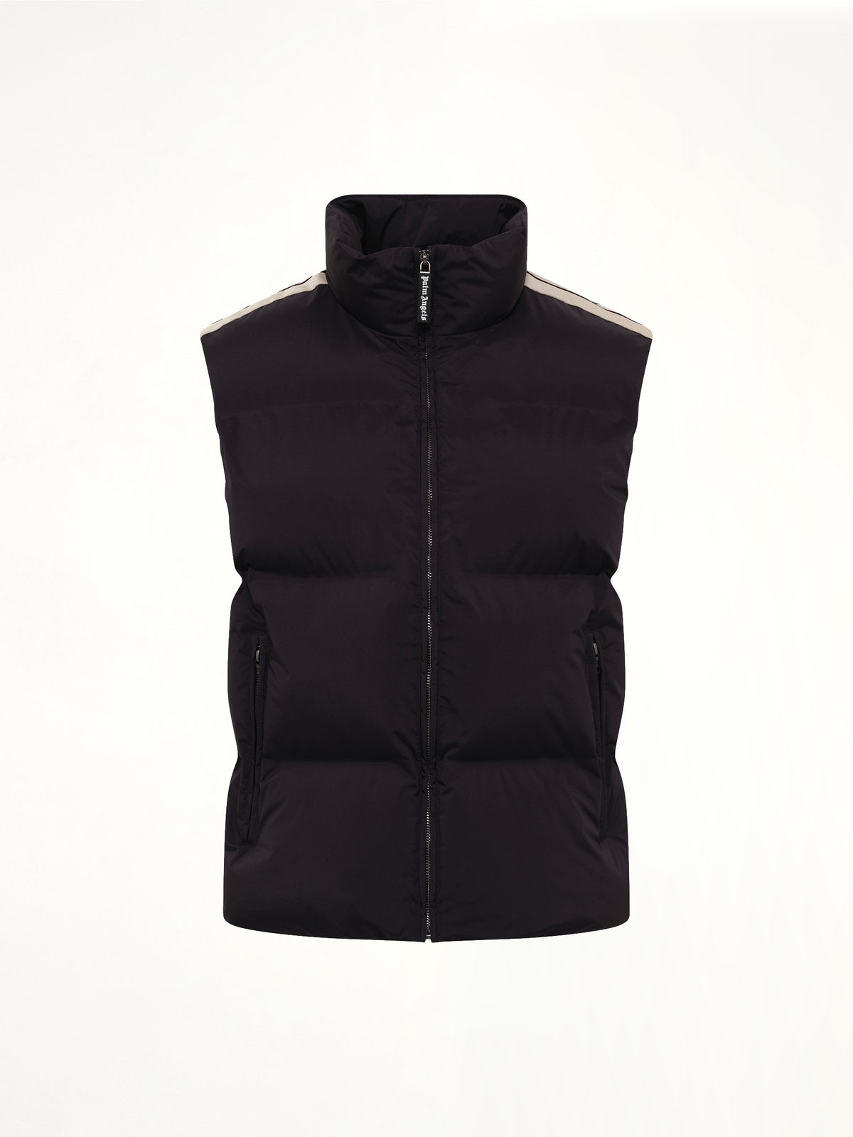Classic Logo Track Down Vest in Black/Tofu