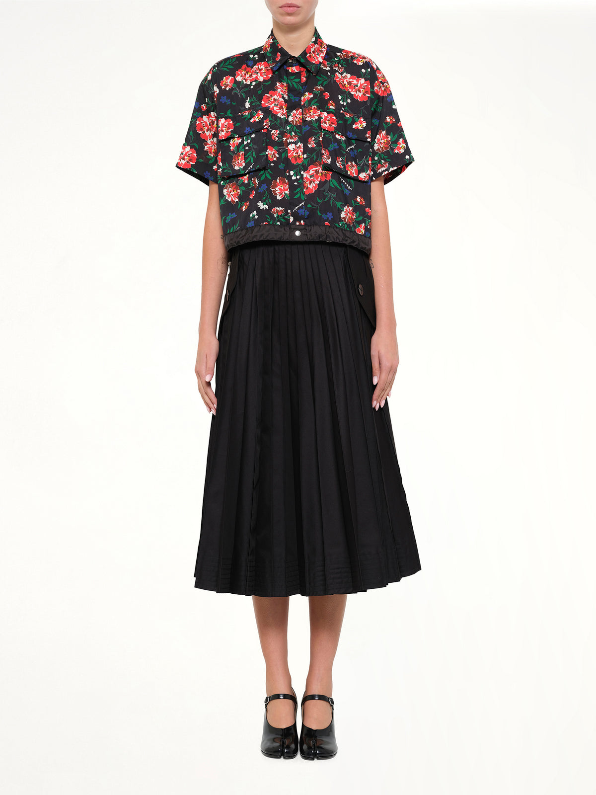 Floral Shirt in Black