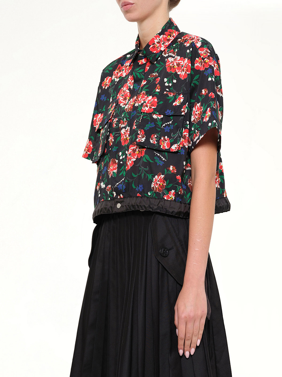 Floral Shirt in Black
