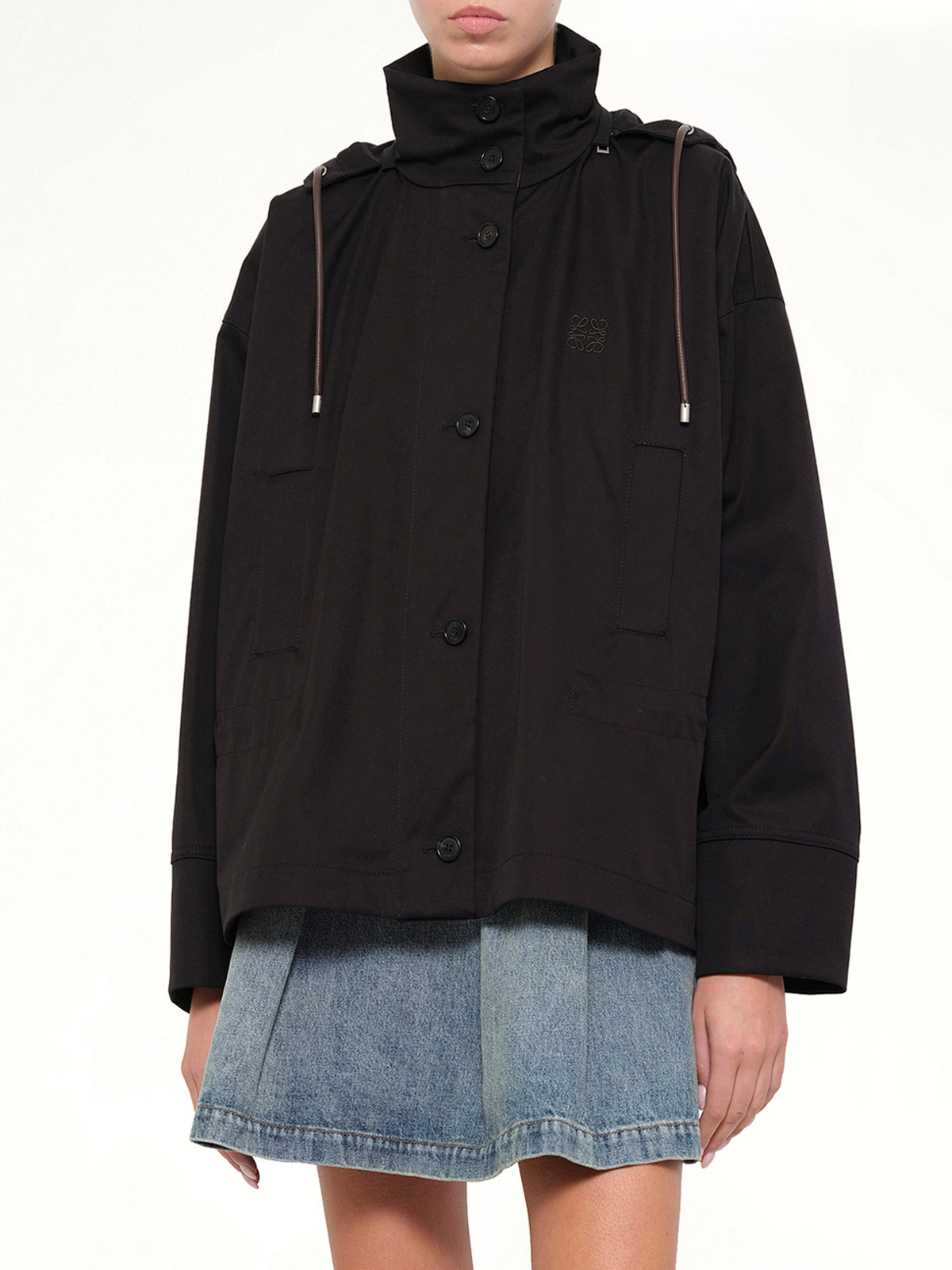 Hooded Jacket in Black