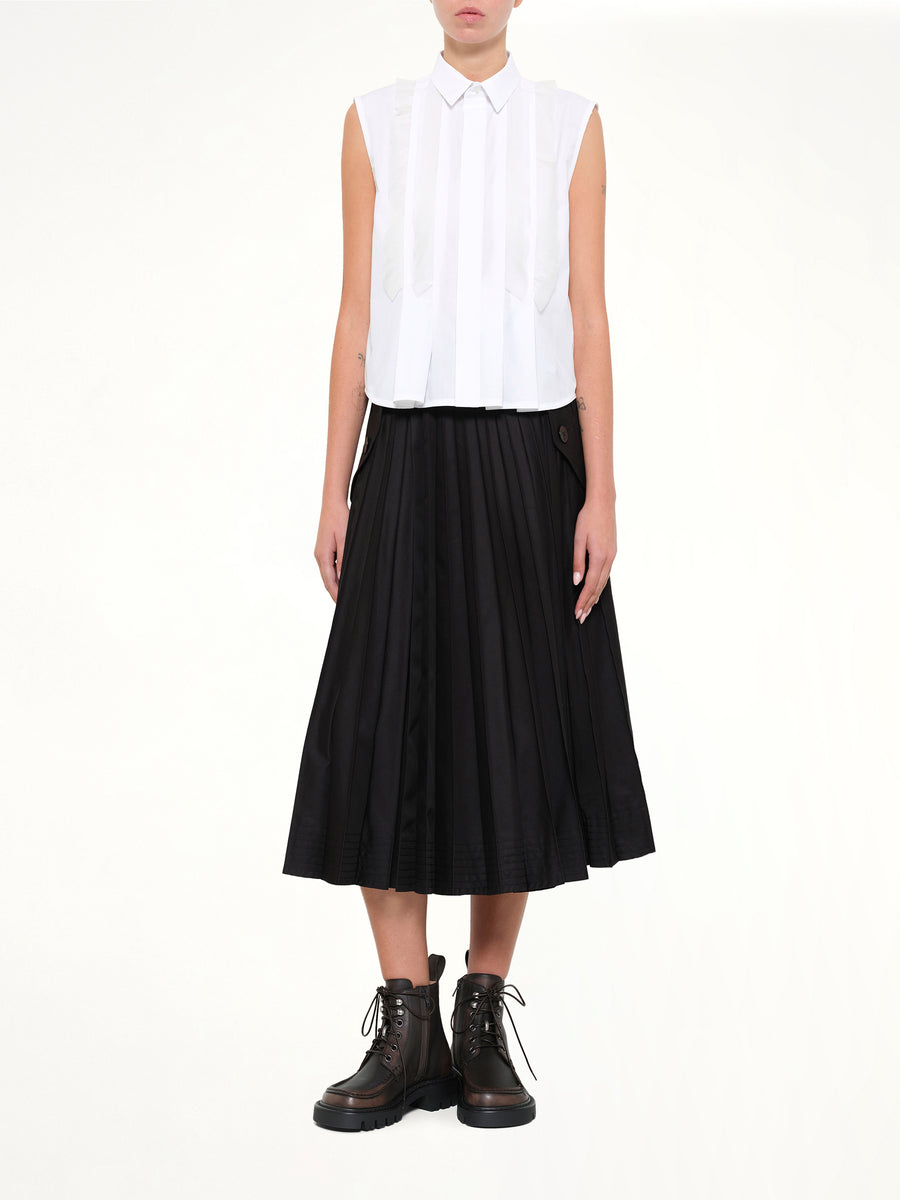SS Poplin Shirt in Off White