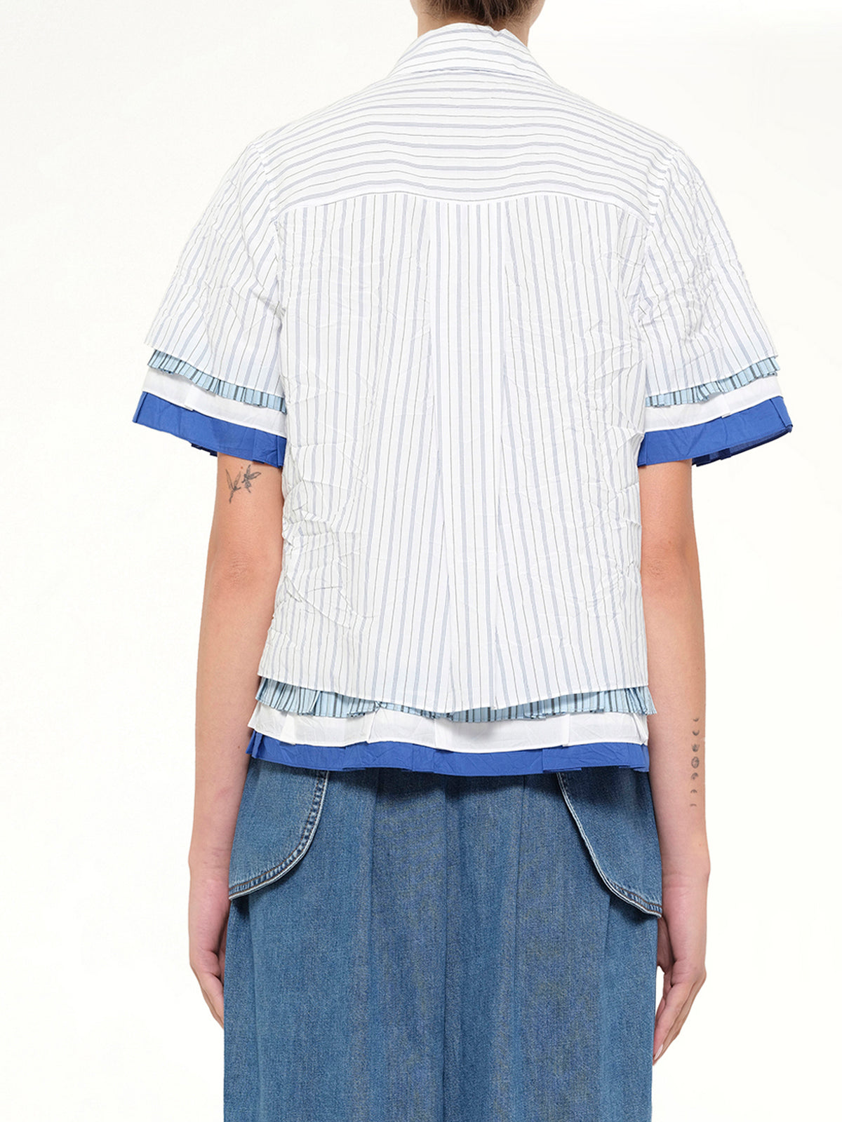 Short Sleeve Shirt in White/Multicolor
