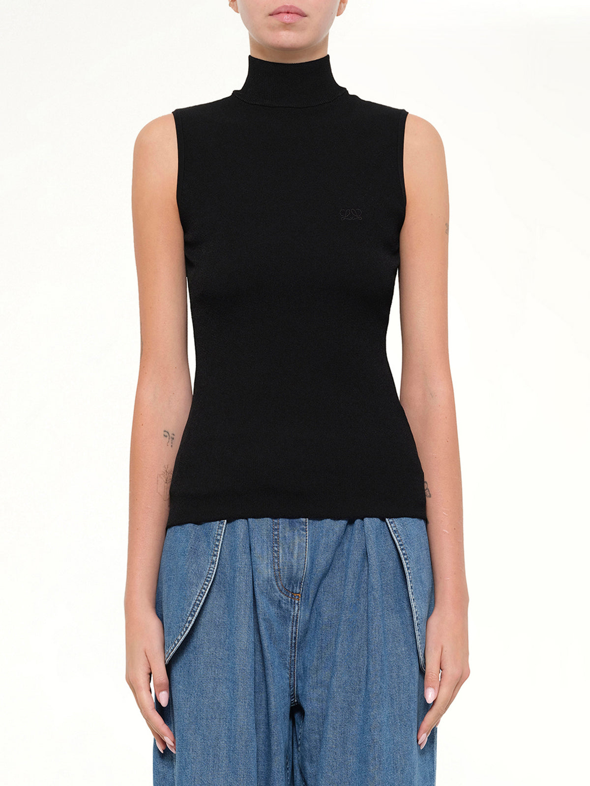 Sleeveless Top in Black
