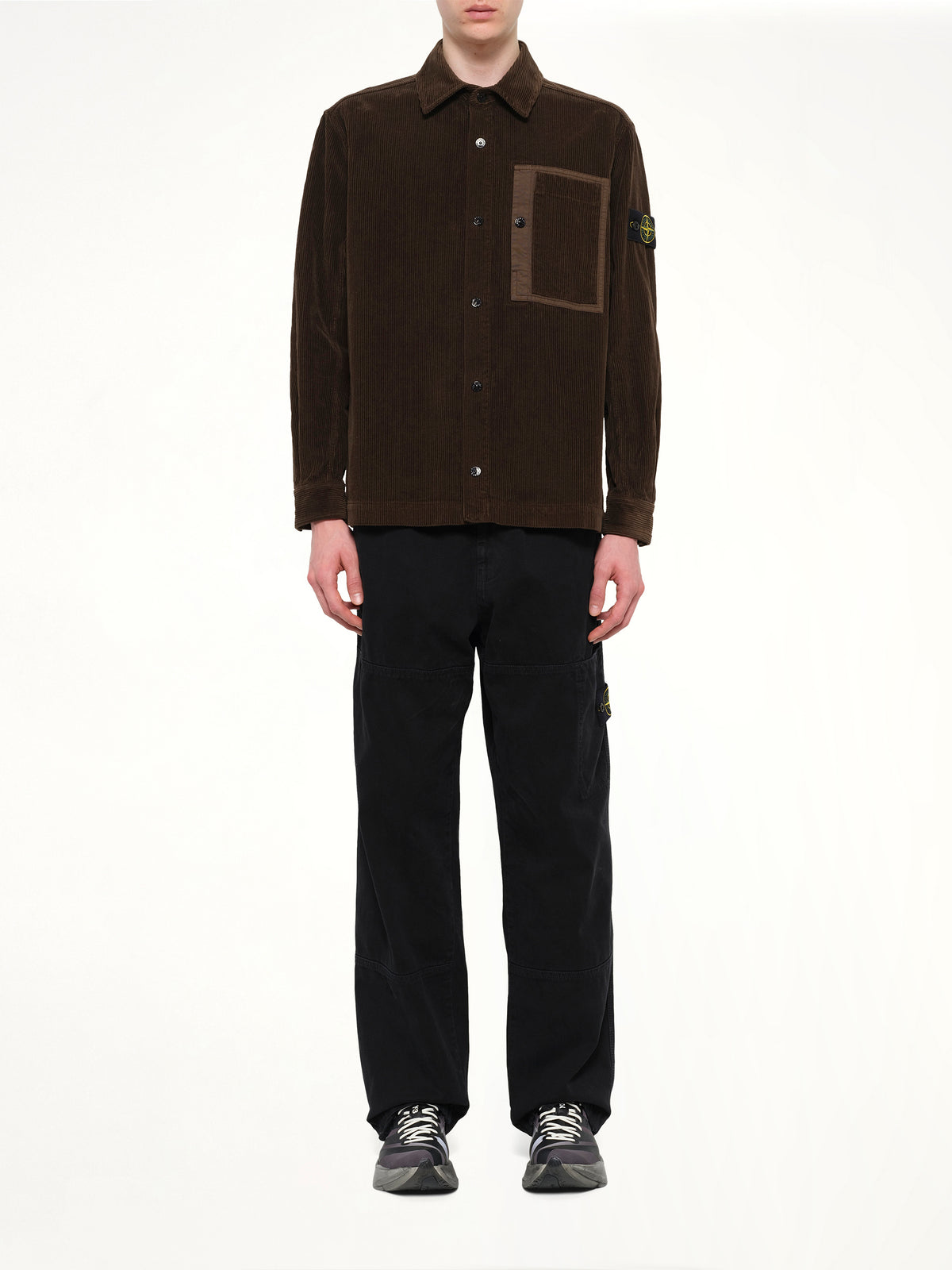 1200016 Corduroy Shirt in Coal Grey