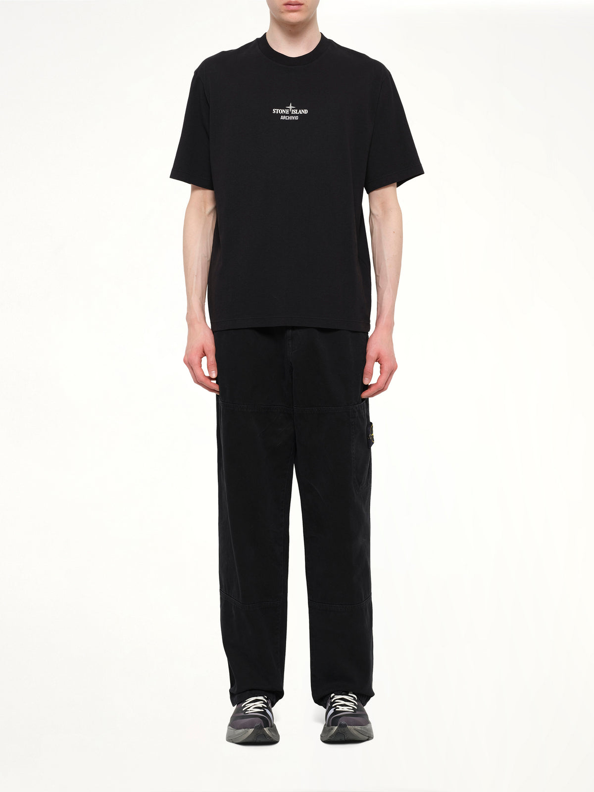 2100033 Cotton Logo T-Shirt in Black