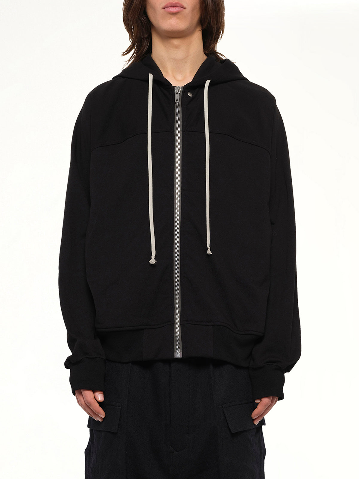 Heavy Jersey Windbreaker in Black
