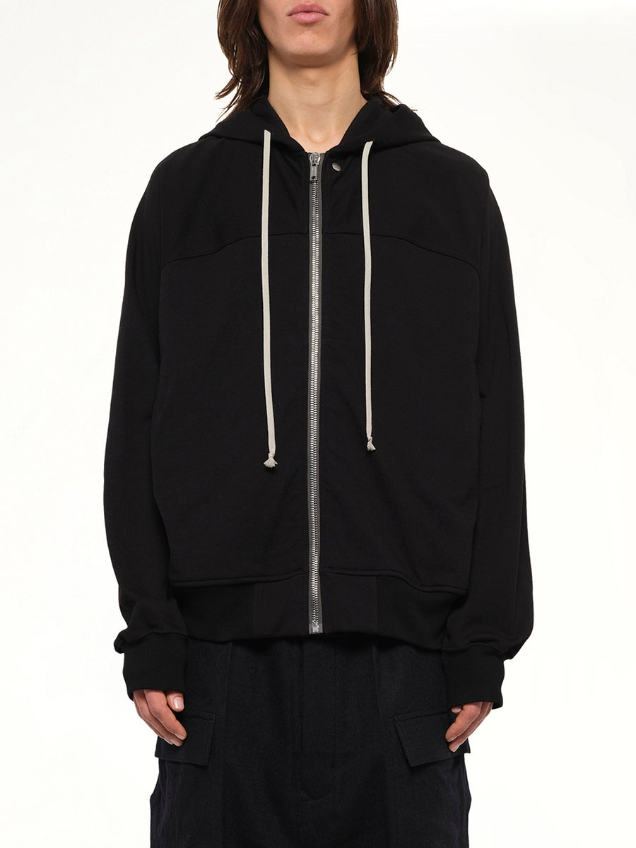 Heavy Jersey Windbreaker in Black