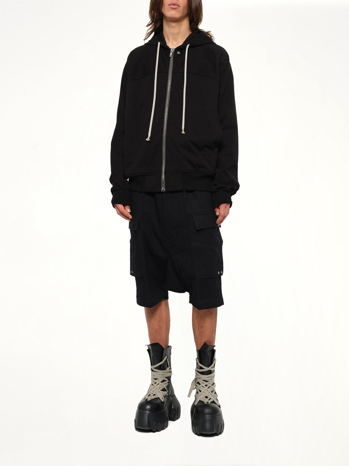 Heavy Jersey Windbreaker in Black